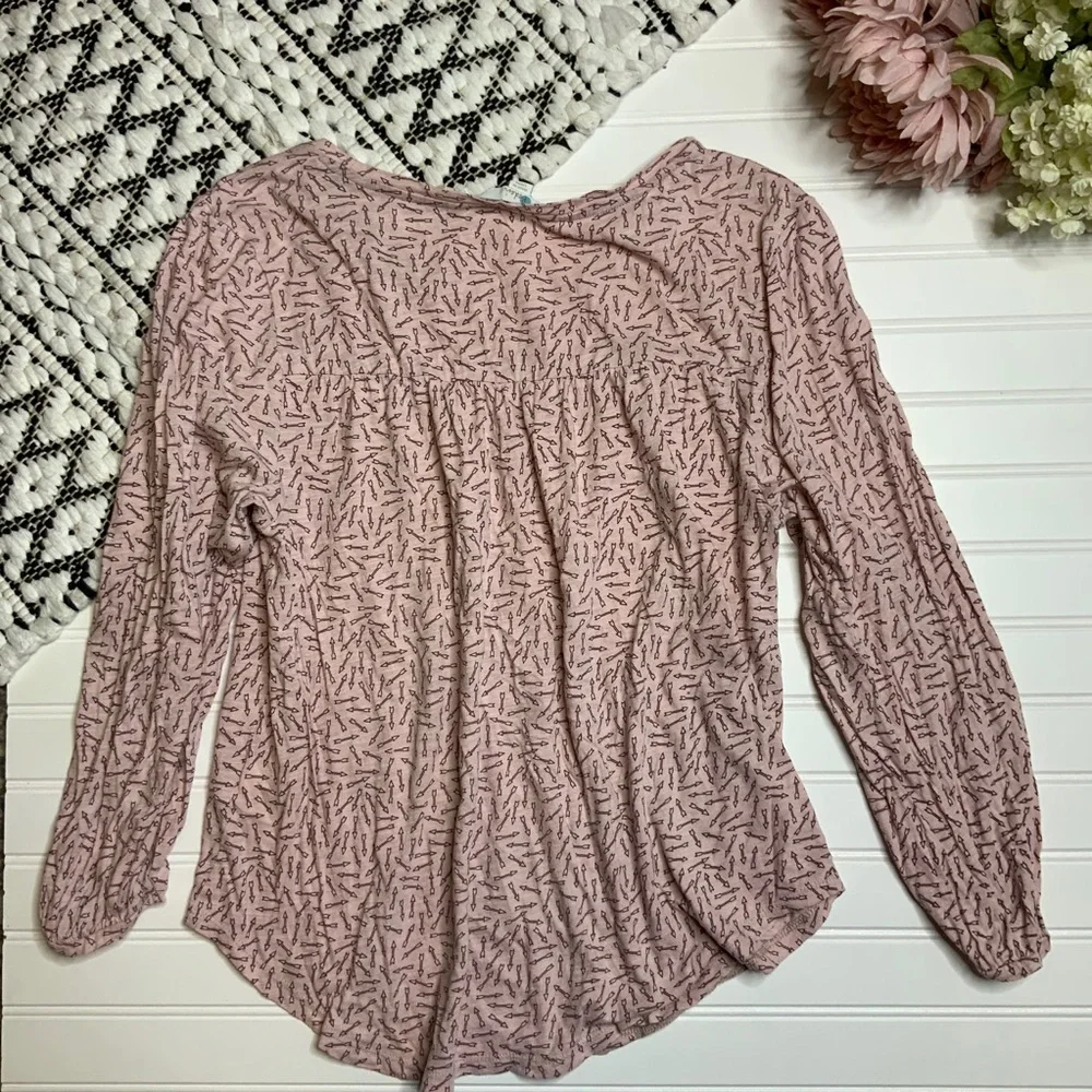 BODEN Pink Arrow Scoop Neck Blouse - Picture 6 of 6